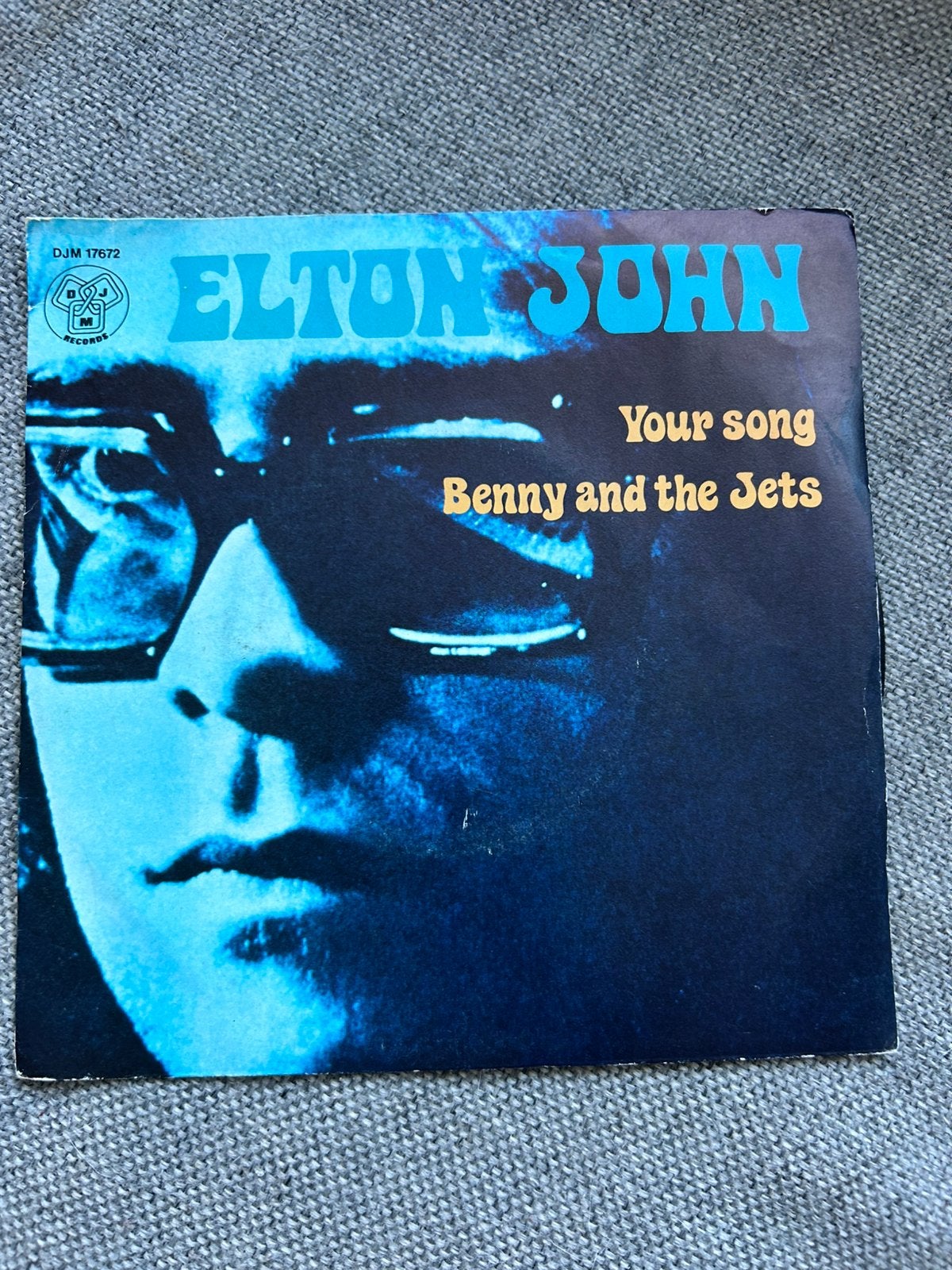 Elton John Your Song, Cd's en Dvd's, Vinyl Singles, Ophalen of Verzenden, Zo goed als nieuw, 7 inch