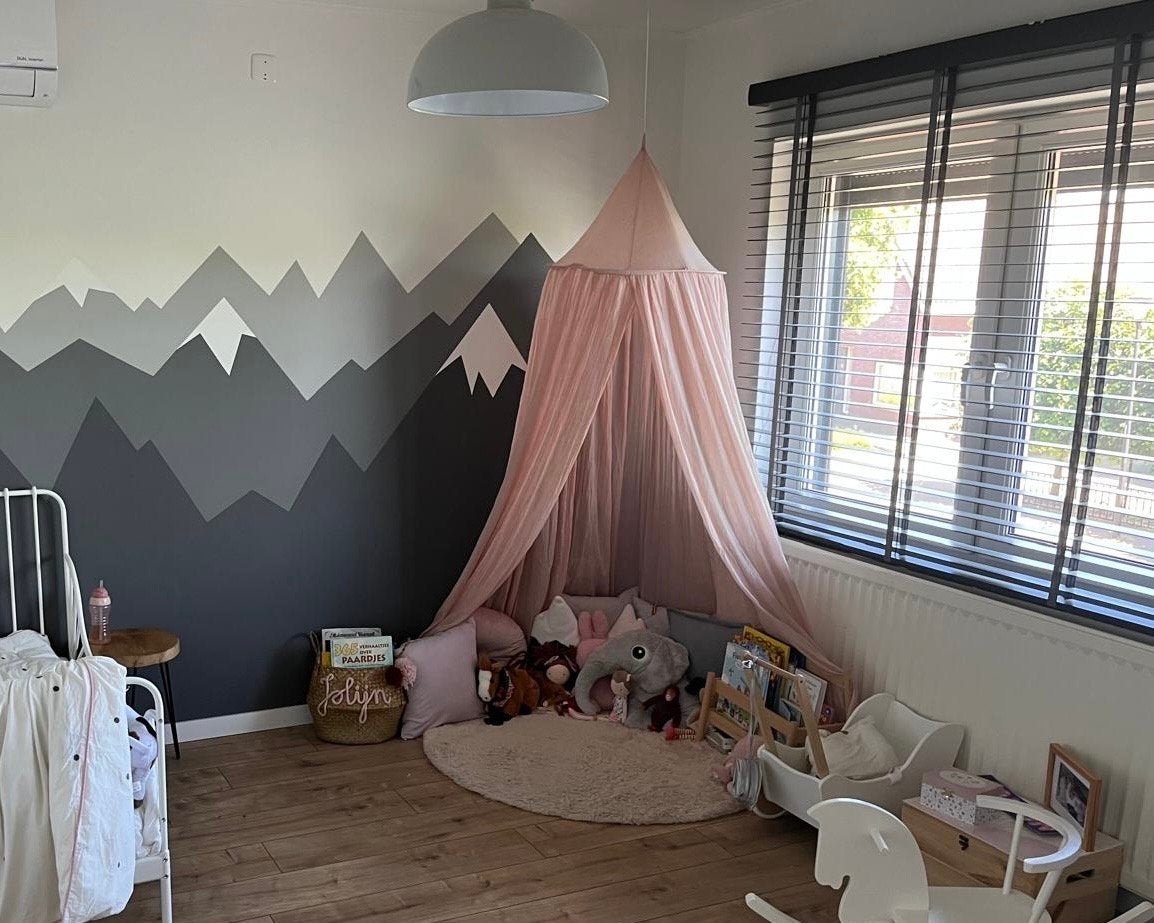 Klamboe Jollein roze voor kinderkamer meisje, Ophalen of Verzenden, Zo goed als nieuw, Klamboe