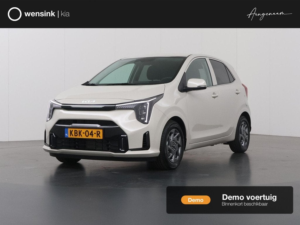 Kia Picanto 1.0 DPI DynamicPlusLine | 4-zits | Parkeersensor, Auto's, Kia, Voorwielaandrijving, Stof, 63 pk, Beige