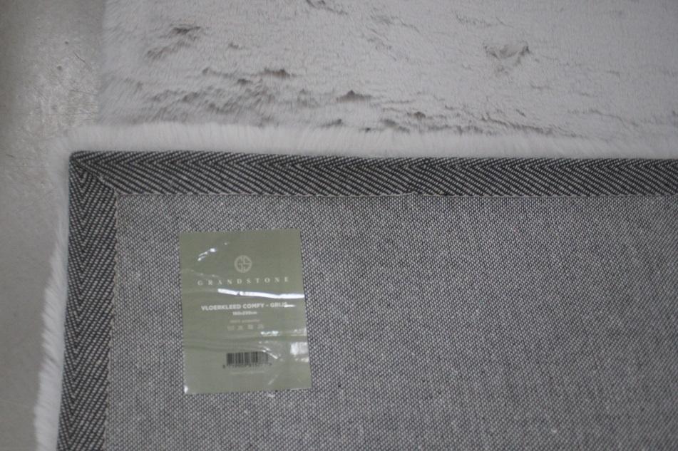Superzacht vloerkleed Comfy Grandstone 160x230 lichtgrijs, 150 tot 200 cm, Ophalen of Verzenden, Grijs, Rechthoekig