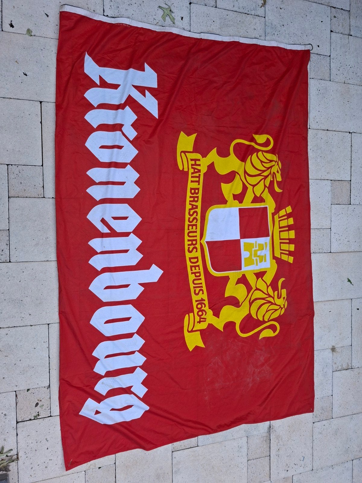 Grote KRONENBURG vlag, Reclamebord, Ophalen of Verzenden, Kronenburg, A