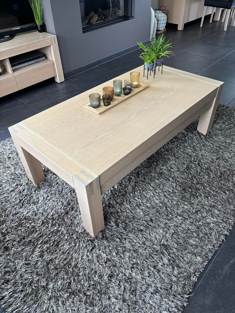 Nette moderne salontafel met lade, Huis en Inrichting, Ophalen, 100 tot 150 cm, 50 tot 100 cm, Zo goed als nieuw