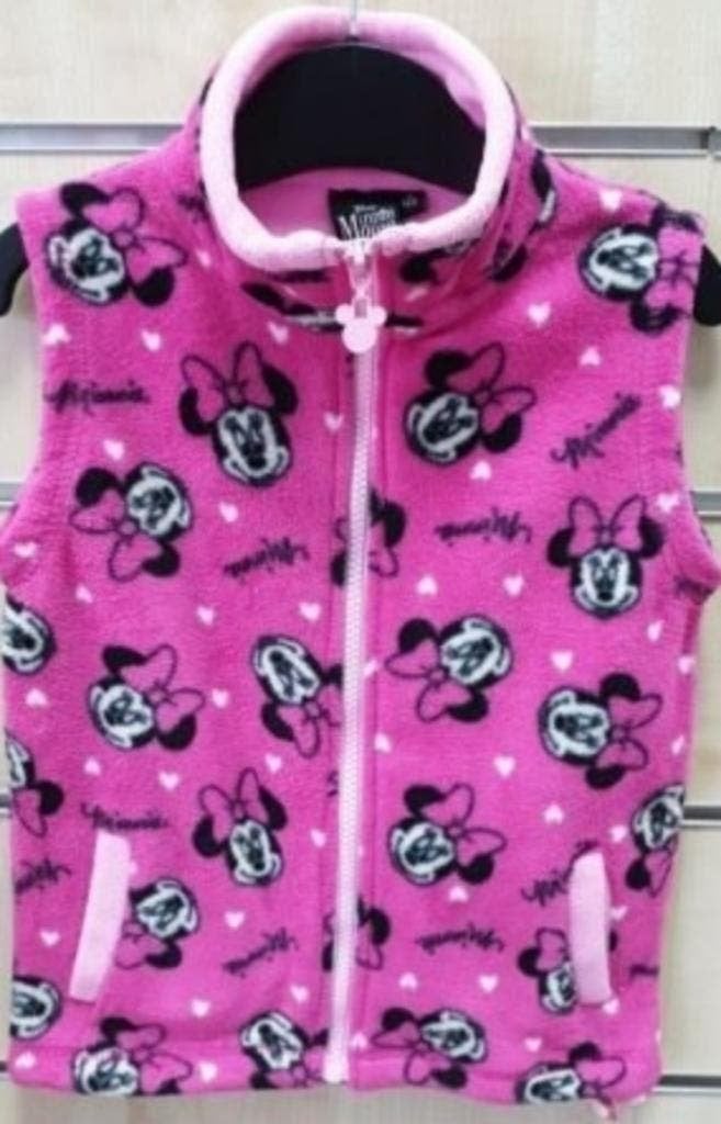 Minnie Mouse fleece Bodywarmer/Vest - Maat 116 - 122 - 128, Meisje, Minnie Mouse, Trui of Vest, Nieuw