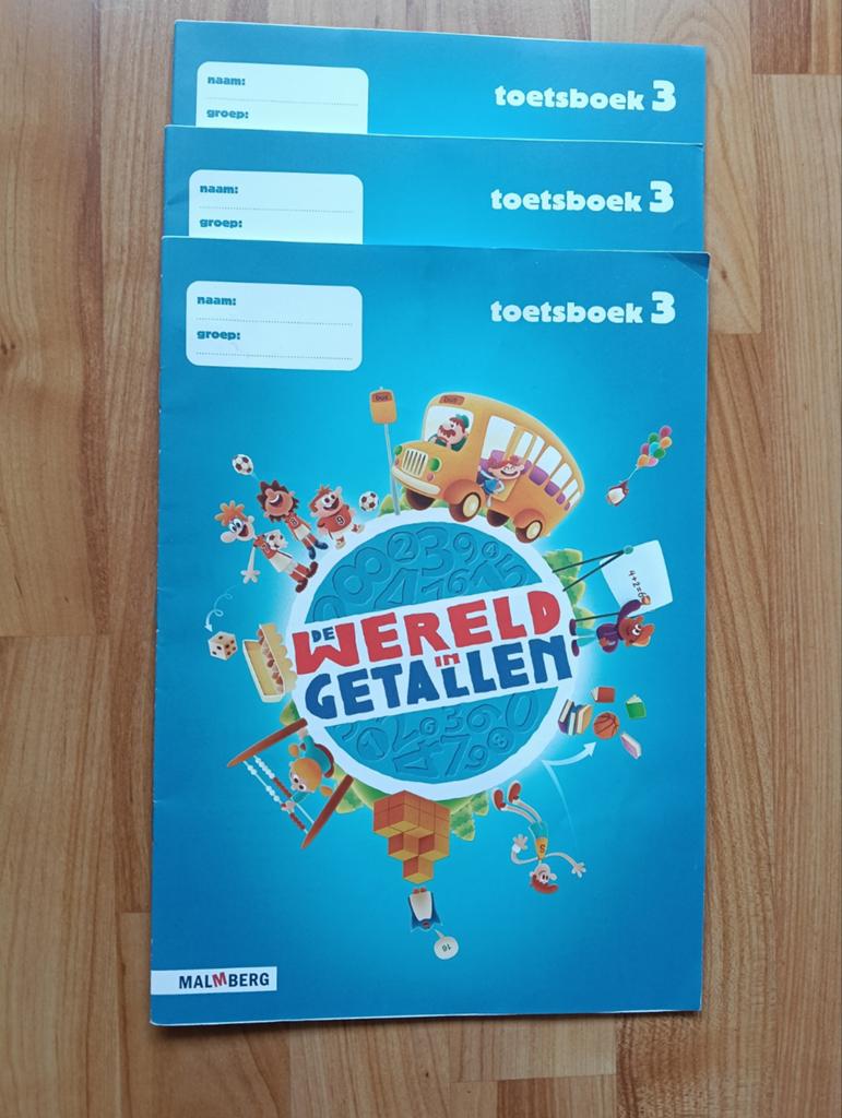 Malmberg De Wereld in Getallen Toetsboek 3 (3 stuks), Wiskunde A, Malmberg, Nieuw, Ophalen of Verzenden