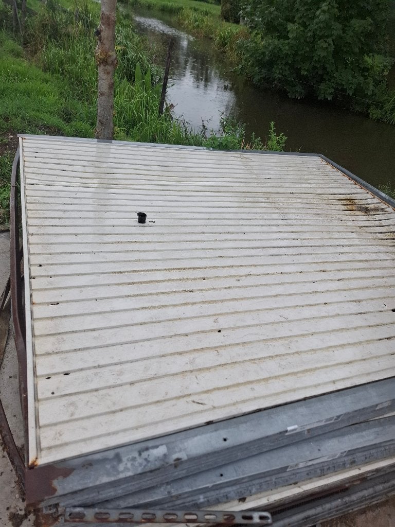 3x Garagedeur 2.45x2.73 carpoort, Ophalen, Gebruikt, Garagedeur, Metaal