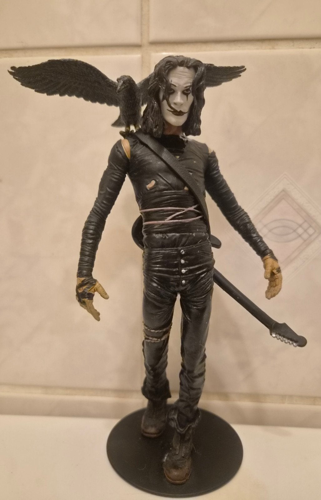 McFarlane Toys The Crow Actiefiguur met Gitaar en Kraai, Ophalen of Verzenden, Gebruikt