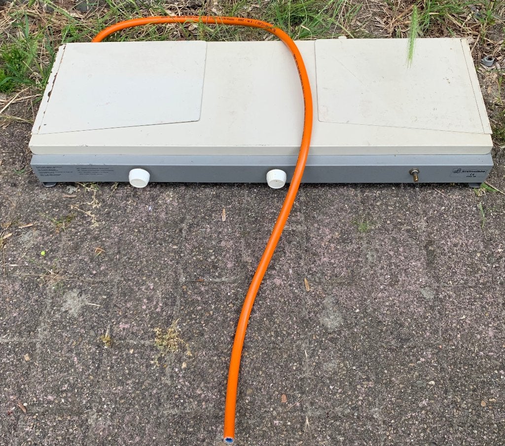3 pits propaan kooktoestel, Ophalen of Verzenden, Gebruikt