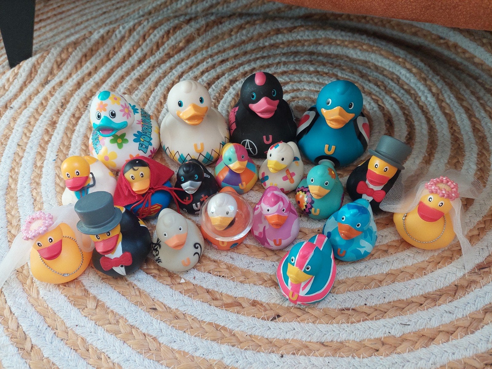 Unieke verzameling badeendjes - diverse designs, Verzamelen, Ophalen of Verzenden, Gebruikt