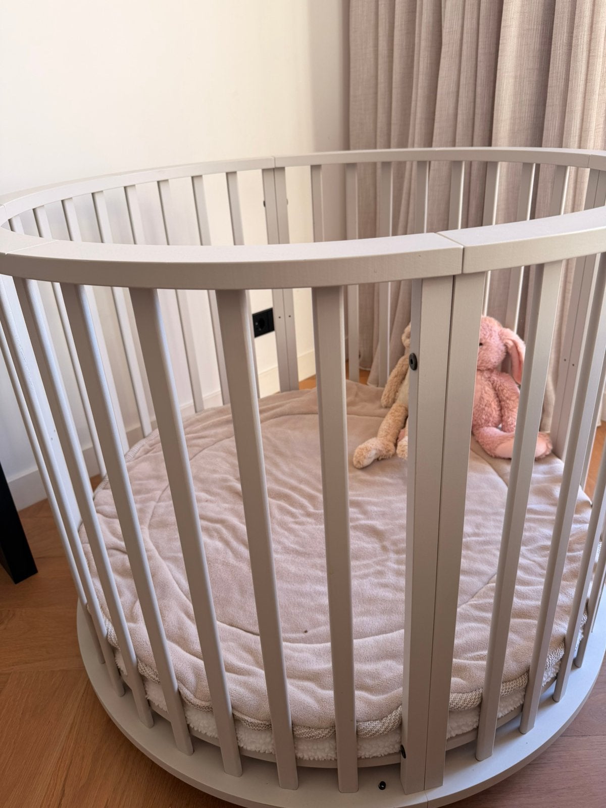 Europe baby ronde box oatmeal!!, Ophalen, Zo goed als nieuw, Rond