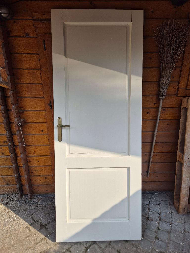 Stompe (hard)houten deuren, Doe-het-zelf en Verbouw, Deuren en Horren, Ophalen, Gebruikt, Minder dan 80 cm, Binnendeur