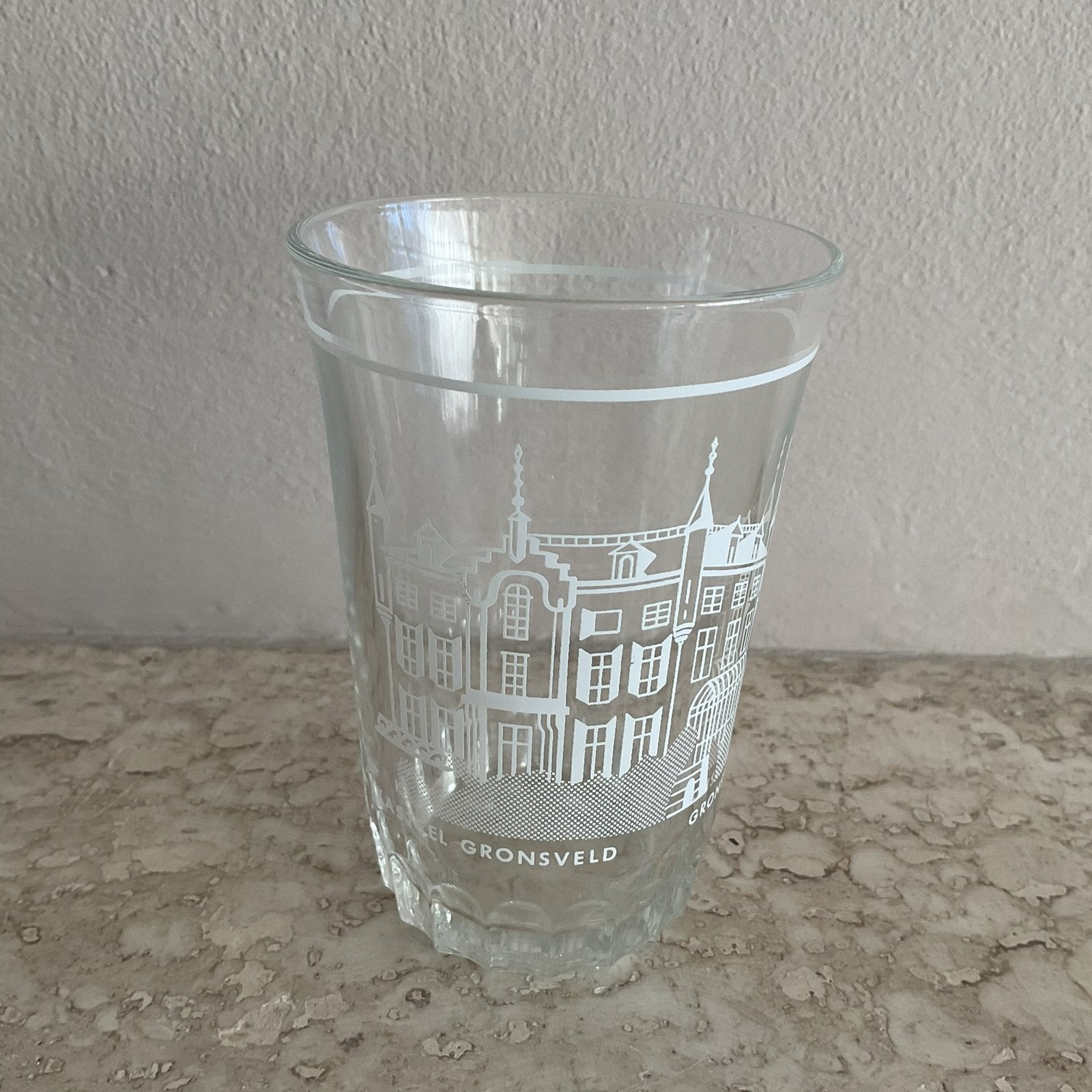 Glas Kasteel Gronsveld, Ophalen of Verzenden, Zo goed als nieuw, Frisdrankglas
