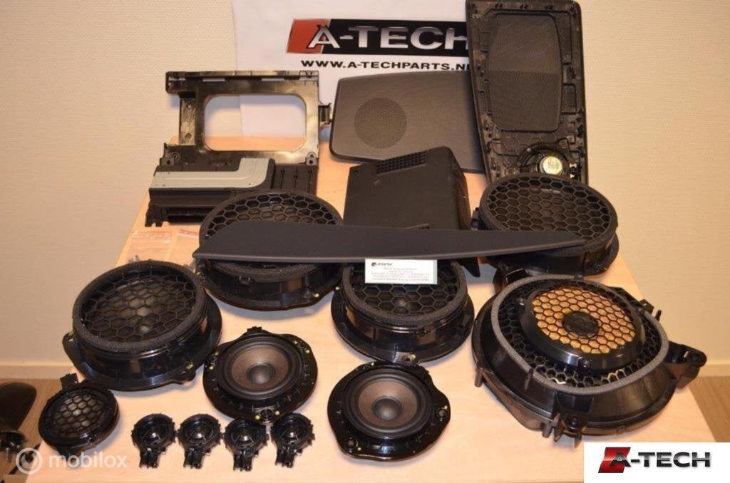 B&O Bang & Olufson speaker set A3 8V Limousine nu 499!!!!!, Audi, Gebruikt
