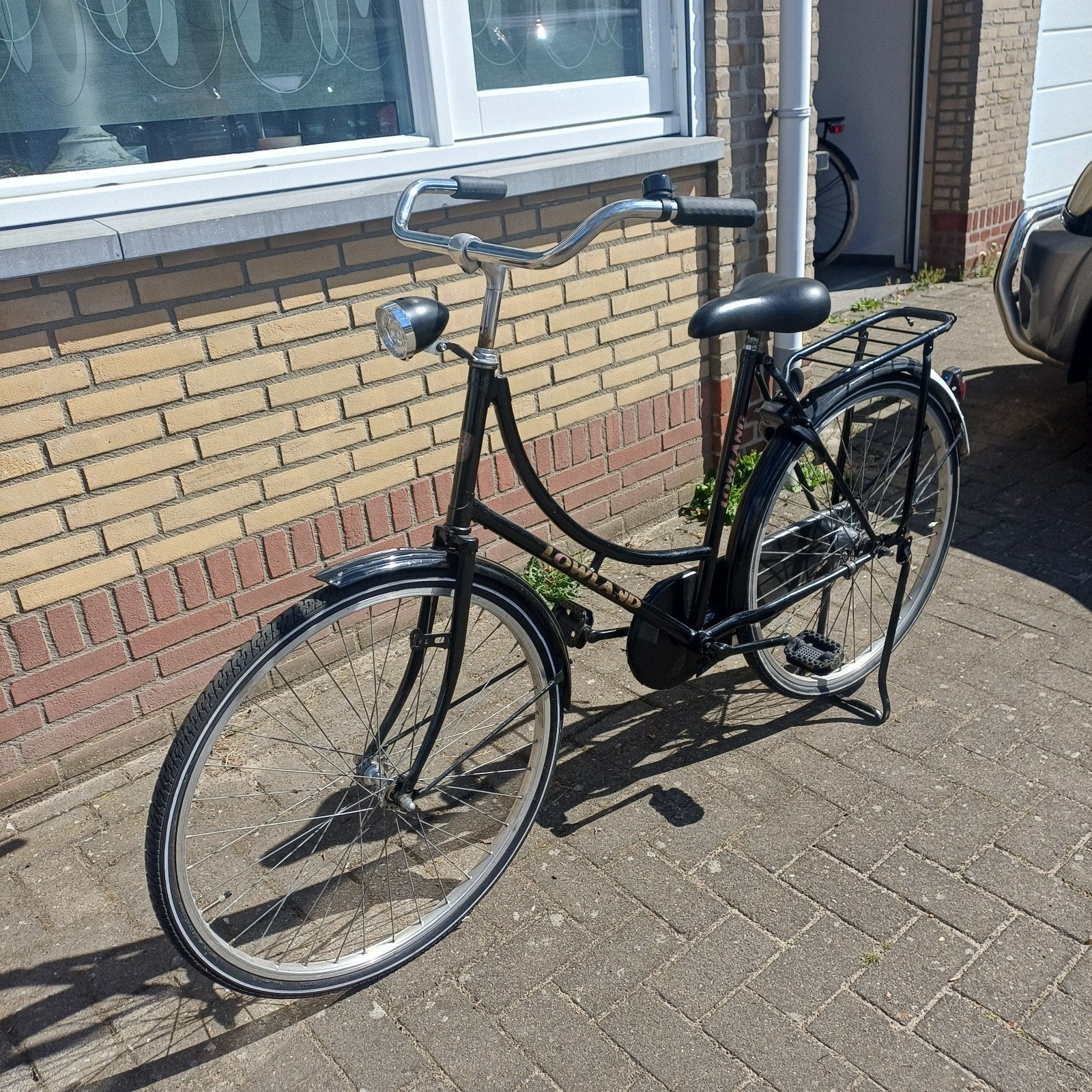 Degelijke zwarte meisjesfiets 26 inch met terugtraprem, 26 inch of meer, Terugtraprem, Gebruikt, Ophalen of Verzenden