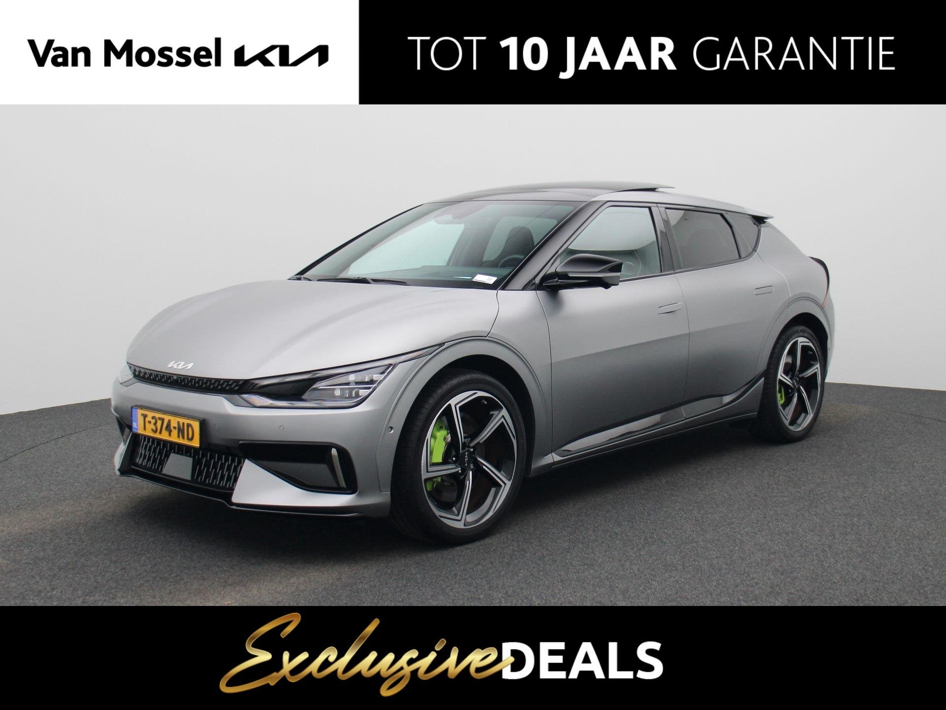 Kia EV6 GT AWD 77.4 kWh | 585PK! | Panorama Dak | BTW | Meri, Auto's, Kia, Alcantara, 2100 kg, Origineel Nederlands, Parkeerassistent