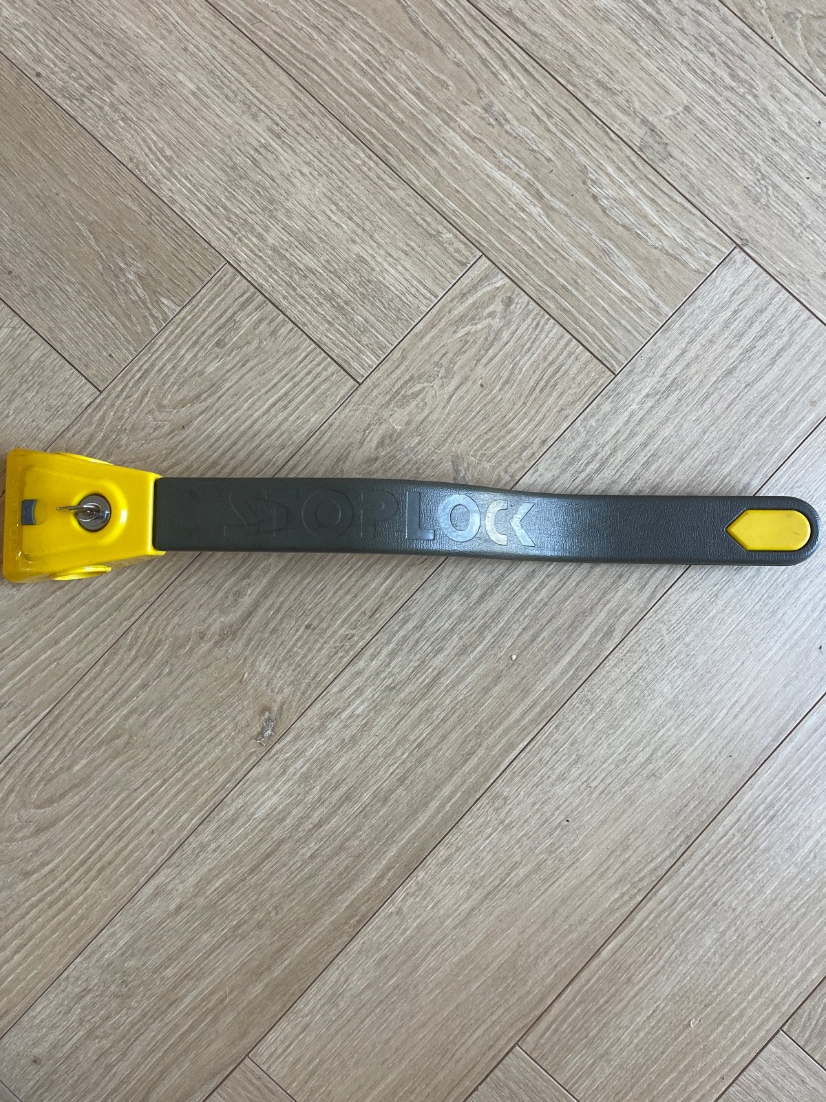 Stoplock stuurslot - Gele uitvoering, Auto diversen, Anti-diefstal, Ophalen of Verzenden, Gebruikt