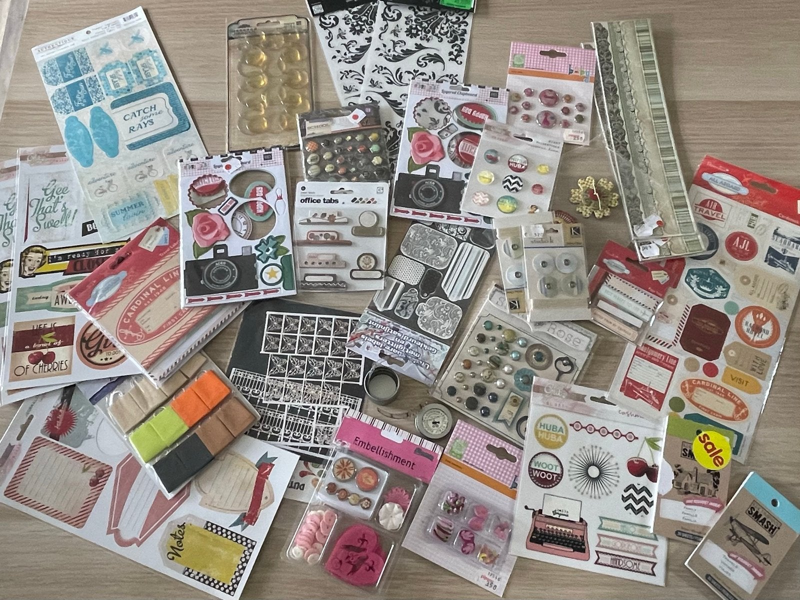 Grote collectie scrapbooking en knutsel benodigdheden, Hobby en Vrije tijd, Scrapbooking, Ophalen of Verzenden, Nieuw, Versiering of Embellishment