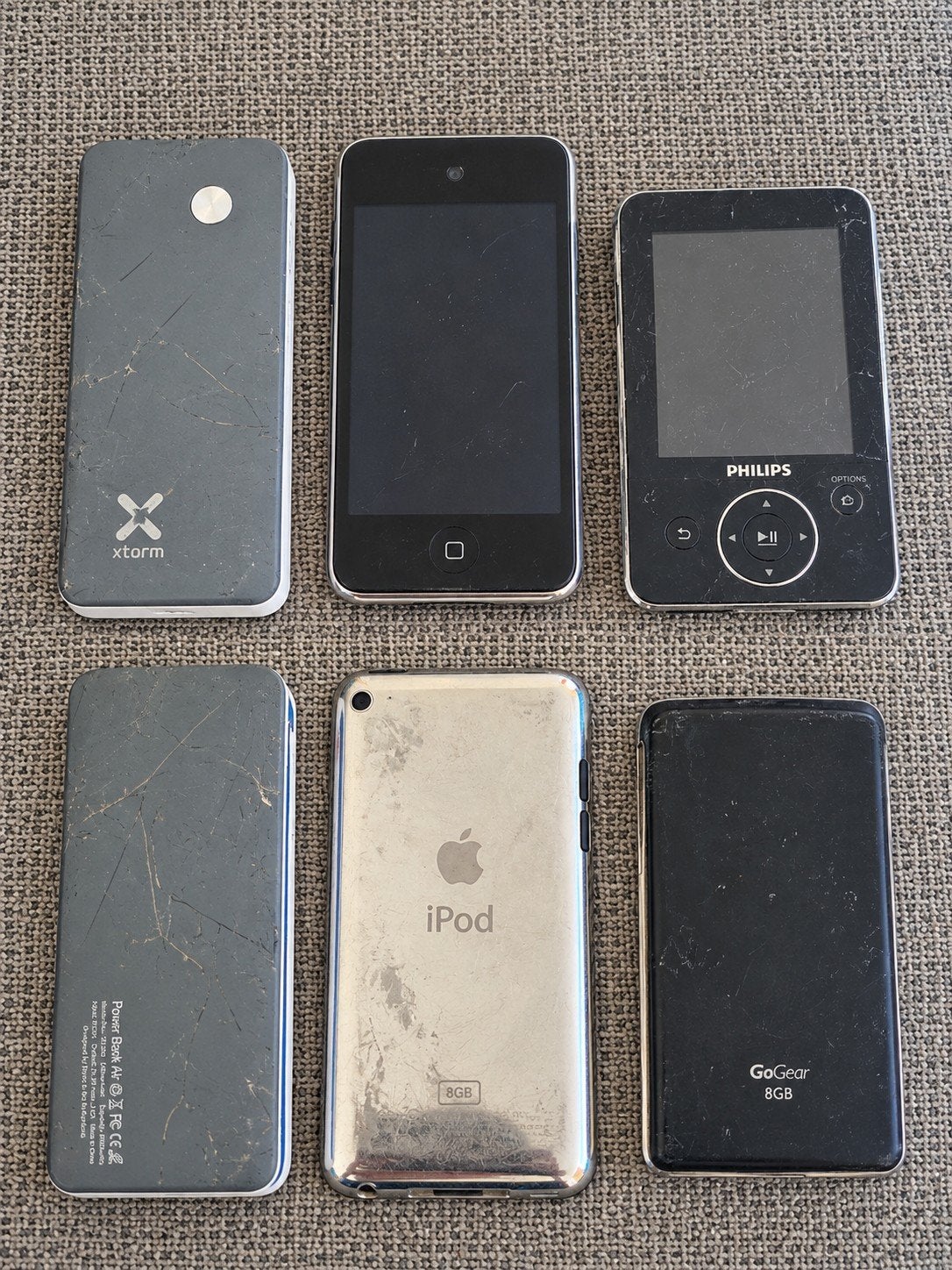 Partij vintage MP3 spelers, iPod, Philips GoGear en Xtorm, Ophalen of Verzenden, Classic, 2 tot 10 GB