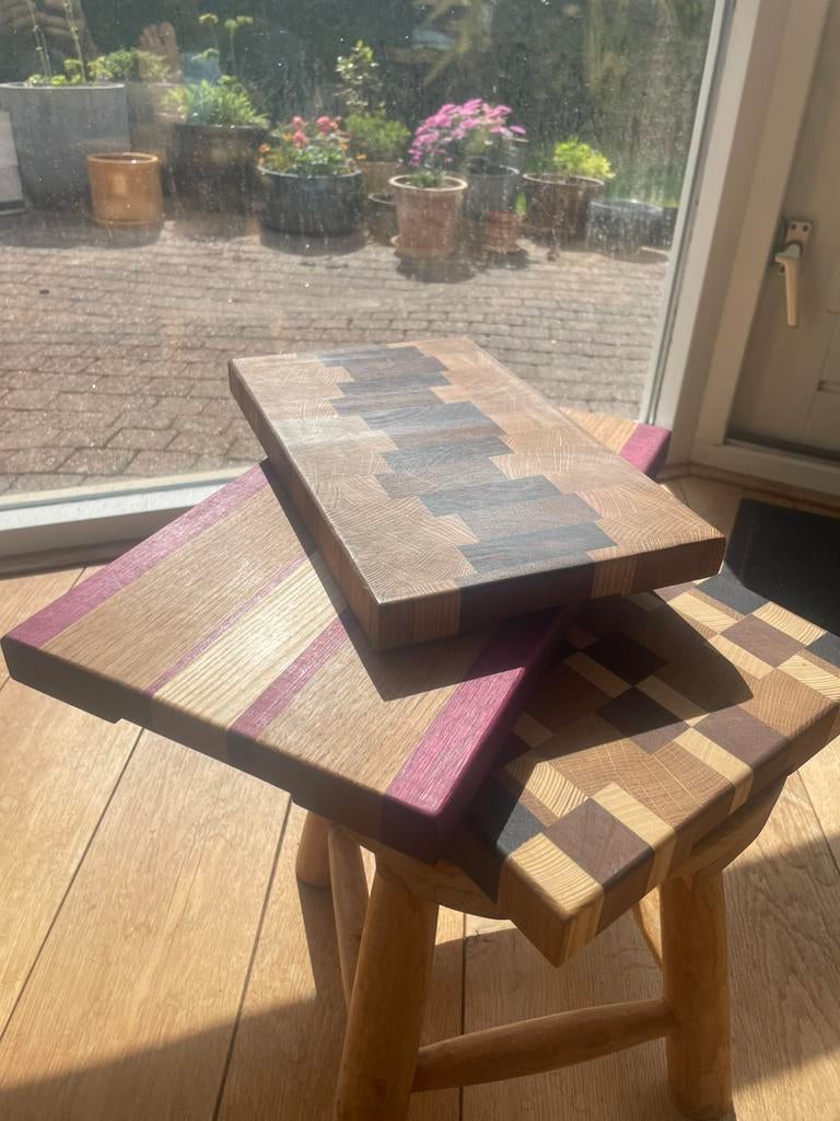 Diverse handgemaakte snijplanken, Ophalen of Verzenden, Zo goed als nieuw, Rechthoekig, Hout