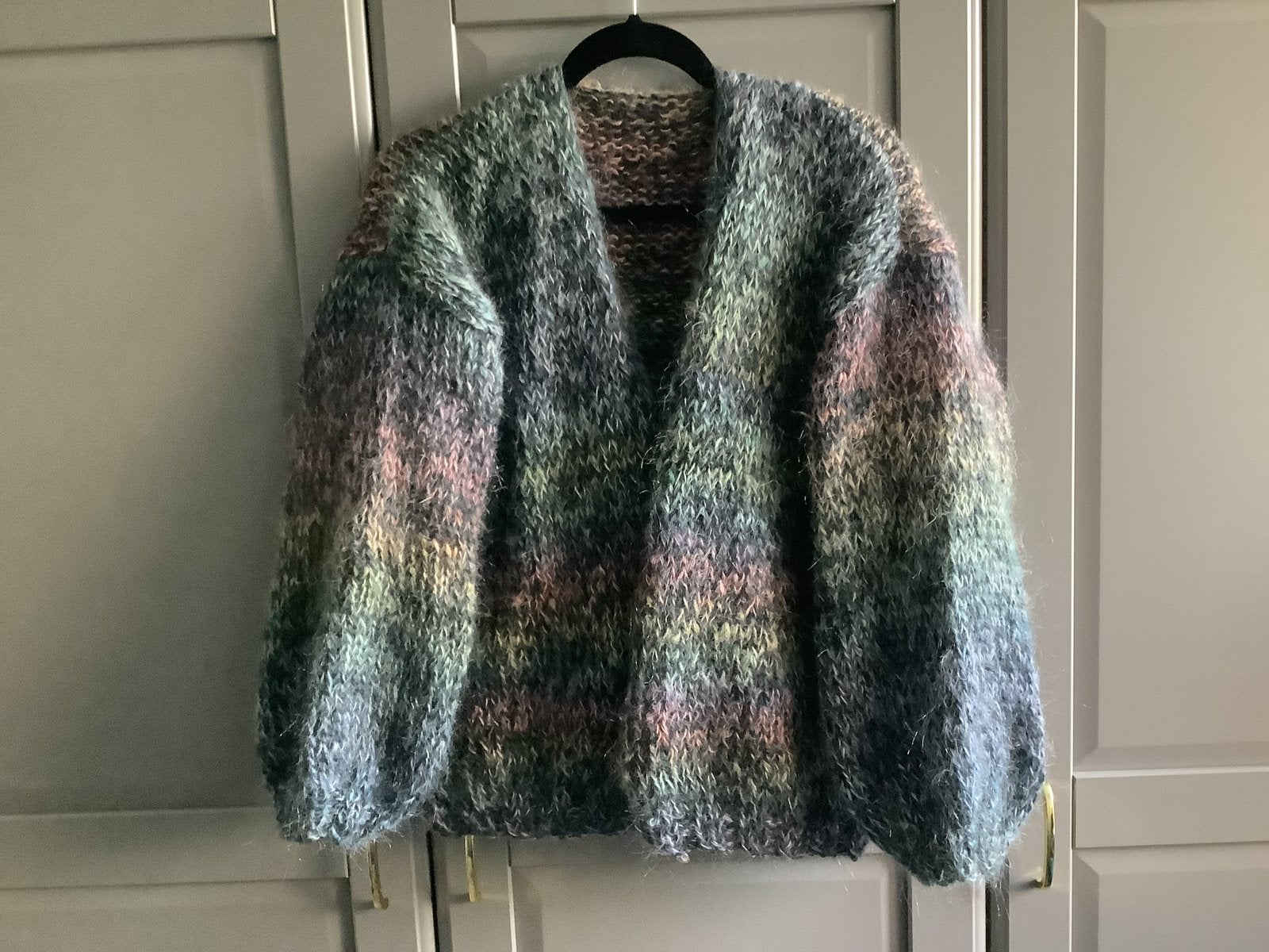 Nieuw handgemaakt mohair vest, een maat, Kleding | Dames, Ophalen of Verzenden, Nieuw, Maat 46/48 (XL) of groter, Grijs