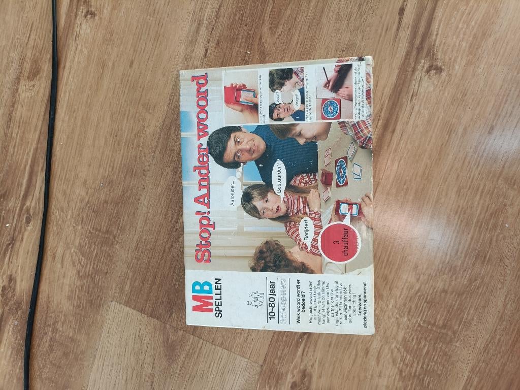 Stop ander woord vintage game, Hobby en Vrije tijd, Gezelschapsspellen | Bordspellen, Drie of vier spelers, Ophalen of Verzenden