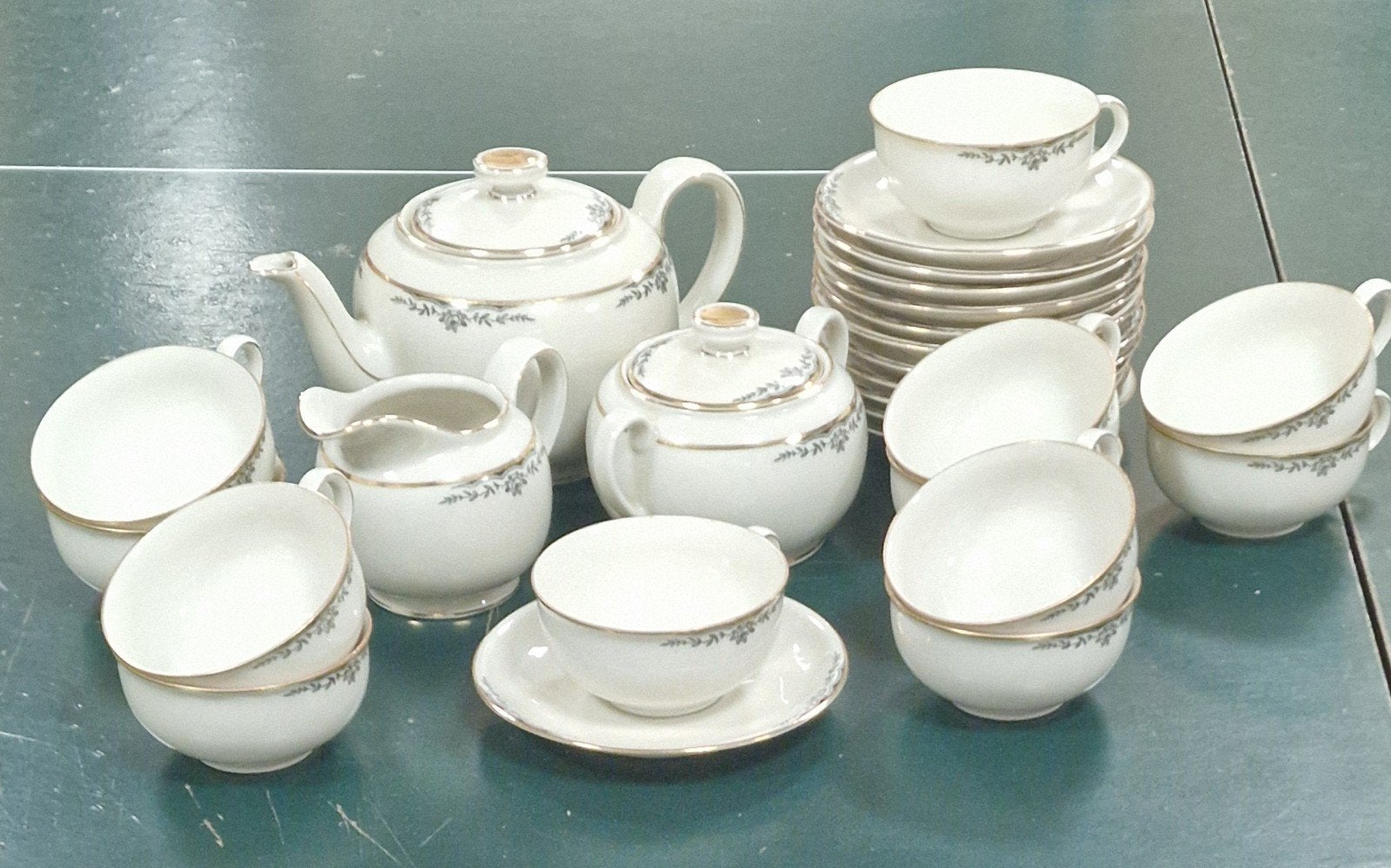 Uitgebreid vintage Engels servies- Myott Wallington M.517 (, Ophalen