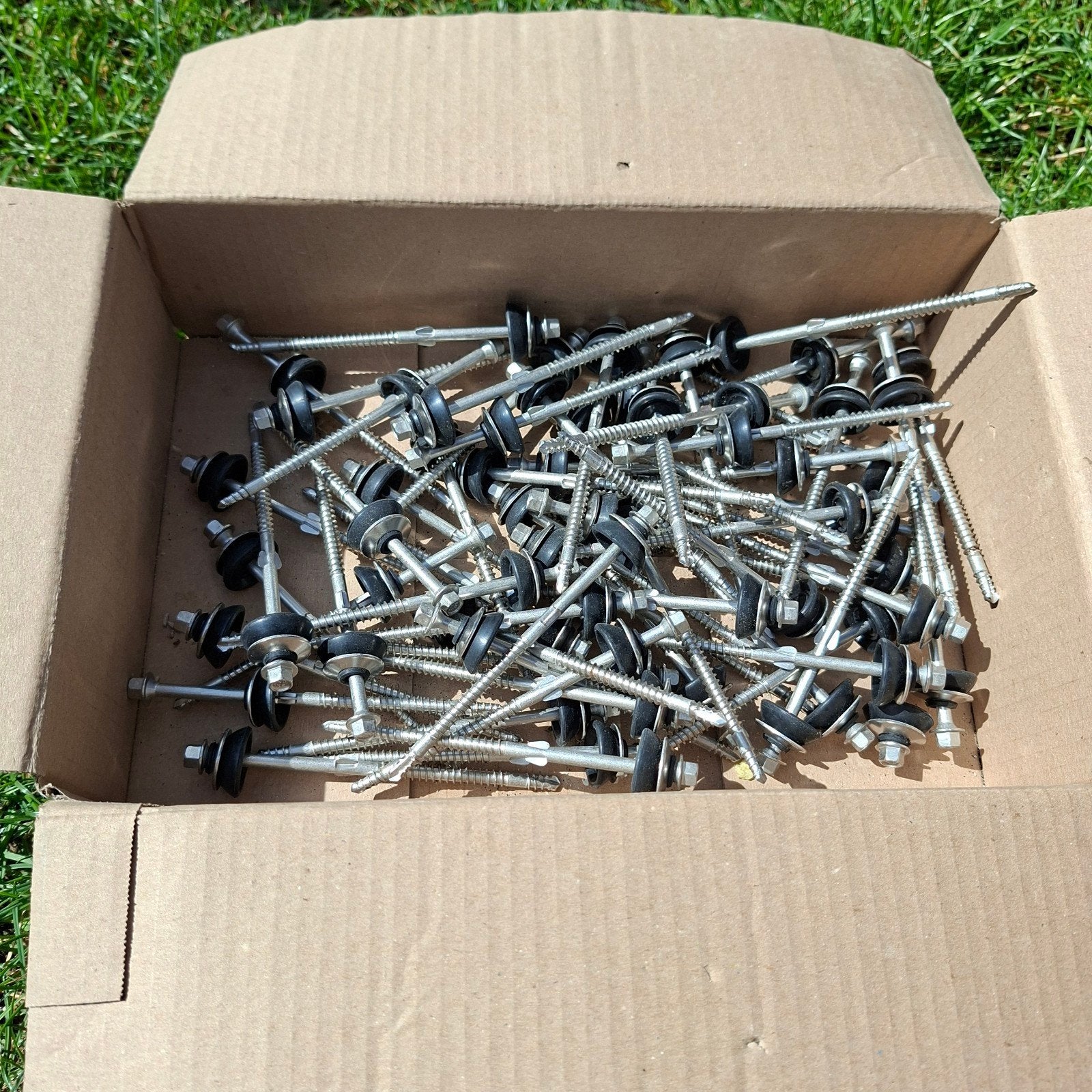Dakschroeven met ring en dop, Ophalen, Nieuw, 50 tot 100 mm, Schroeven