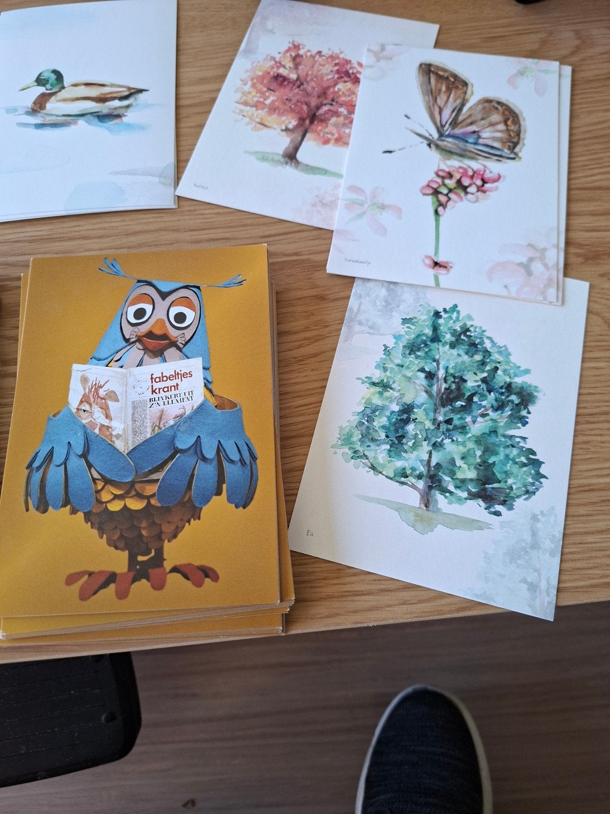 ansichtkaarten 40x meneer de uil plus diverse, Diversen, Verzenden, Nieuw