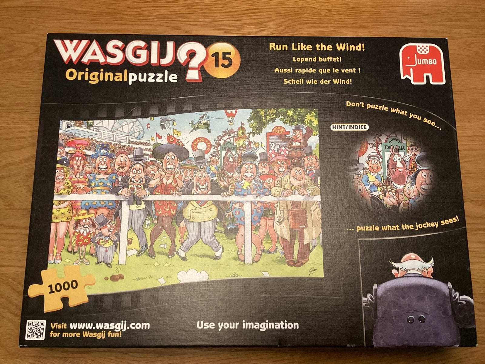 Wasgij Original 15: Run Like the Wind! 1000 stukjes, Ophalen, 500 t/m 1500 stukjes, Zo goed als nieuw, Legpuzzel