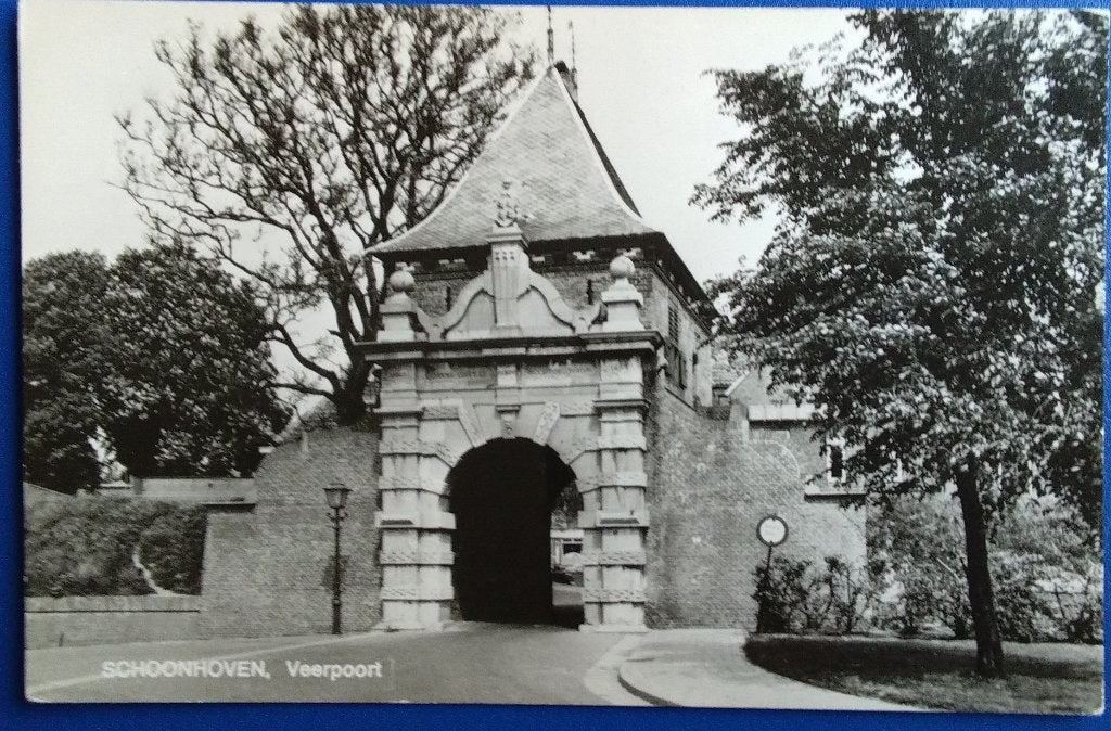Schoonhoven, Veerpoort. Klf, Verzenden, 1940 tot 1960, Ongelopen, Zuid-Holland