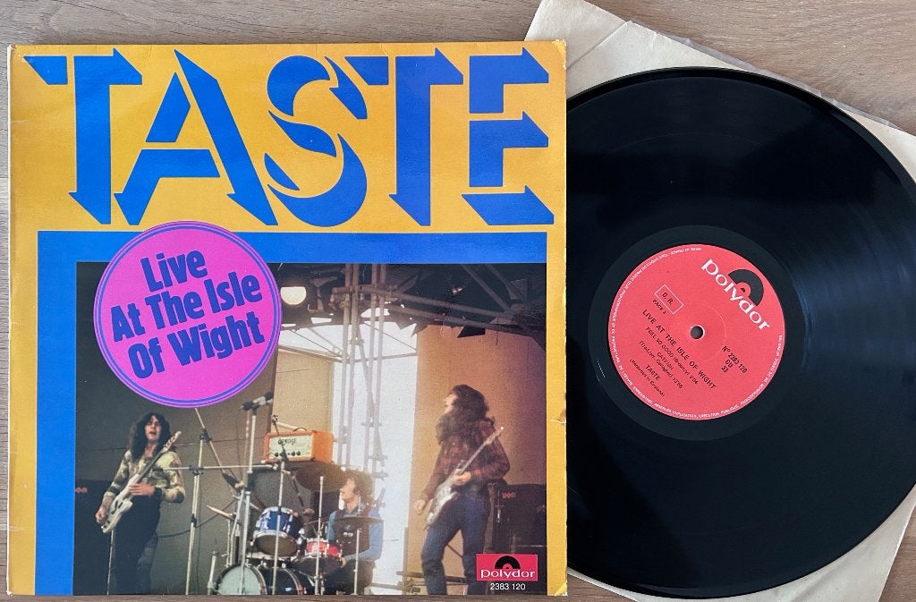 TASTE (RORY GALLAGHER) - Live at the Isle of Wight ( LP ), Cd's en Dvd's, Vinyl | Rock, LP, Gebruikt, Originele persing, Ophalen of Verzenden