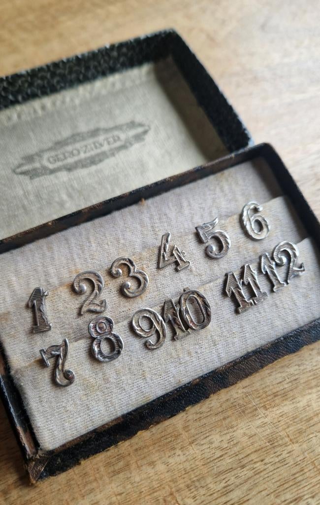 Tafel nummers Gero silver, Ophalen of Verzenden