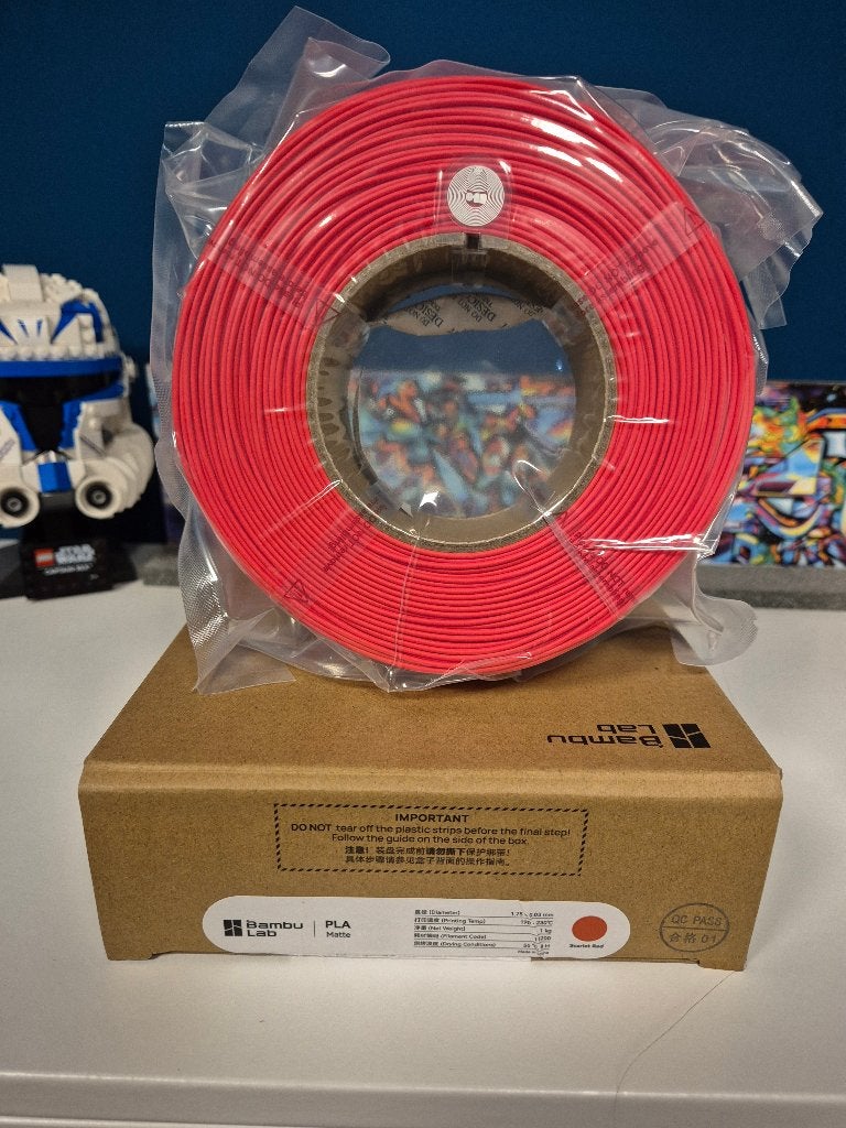 Bambu Lab PLA Matte refill - Scarlet Red (1kg), Computers en Software, Ophalen of Verzenden, Nieuw, Filamentrollen