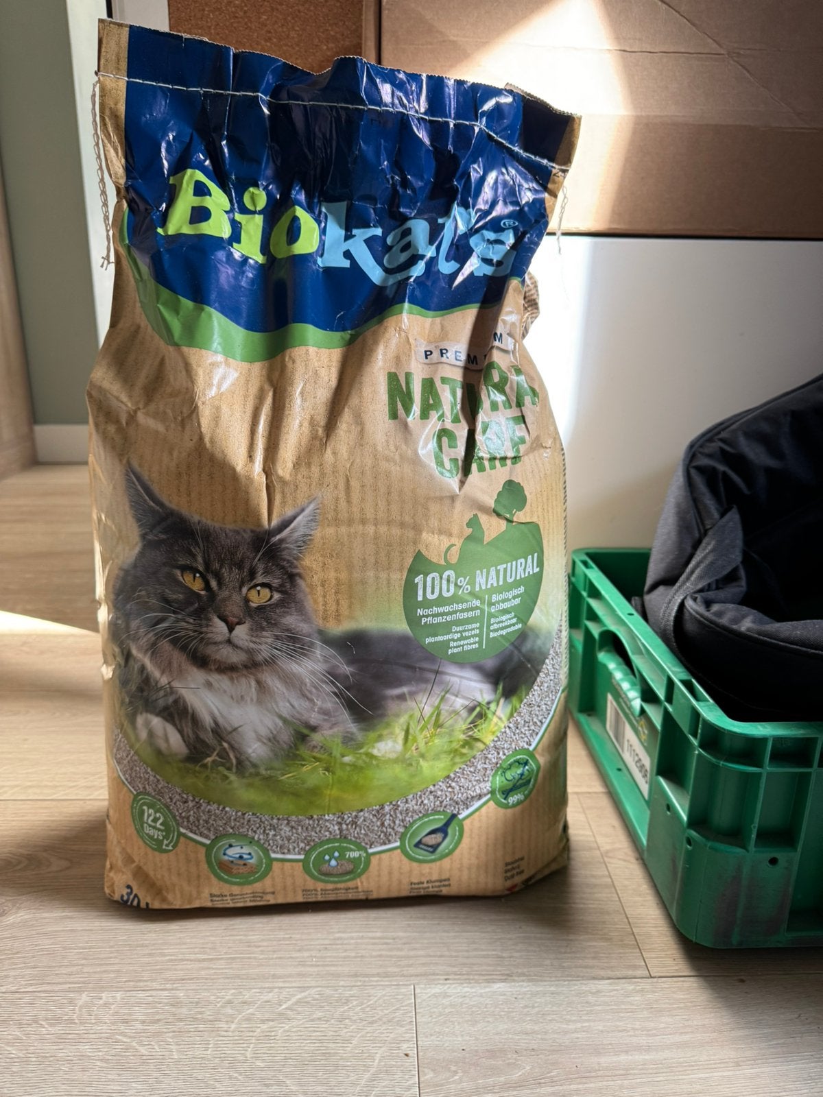 Gratis afhalen gesloten zak kattengrit biokat’s, Ophalen, Nieuw