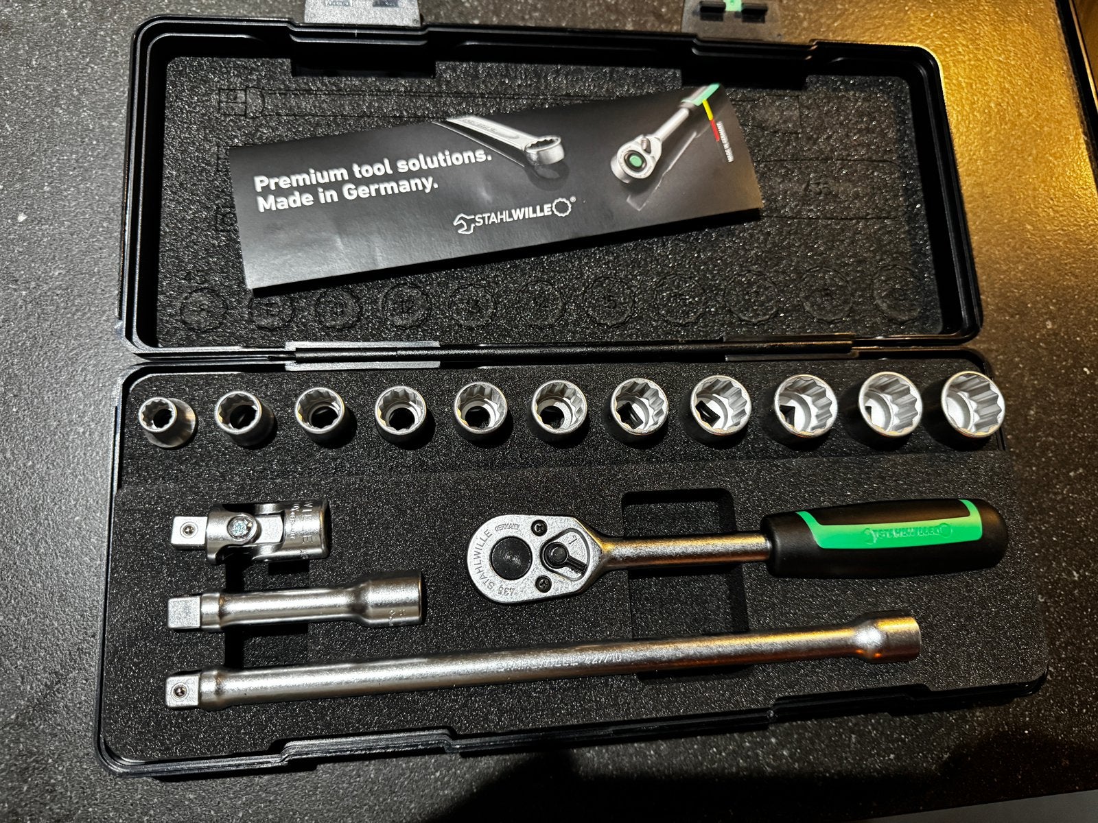 Stahlwille 45/11/4 KN doppenset Dopsleutelset 3/8 NIEUW, Ophalen of Verzenden, Nieuw