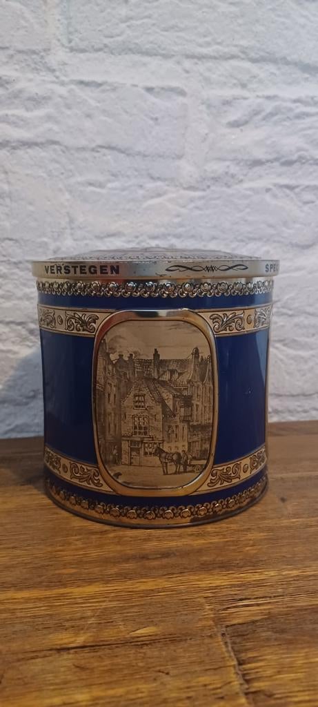 Vintage Verstegen kruidenblik., Verzamelen, Blikken, Ophalen of Verzenden, Gebruikt, Overige