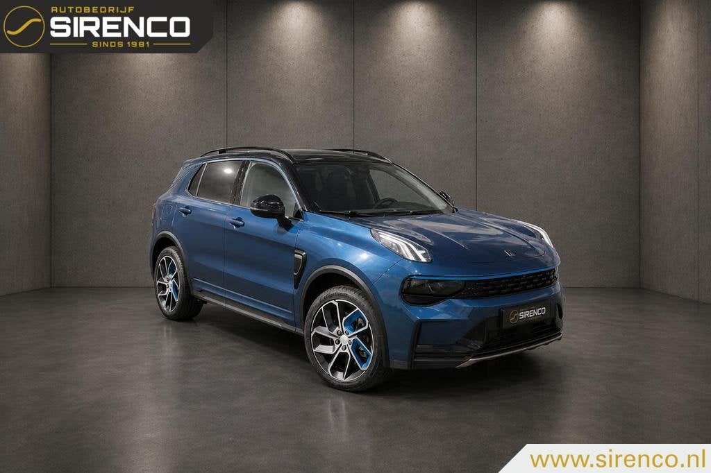 Lynk & Co 01 1.5 phev| trekhaak |panoramadak | stoelverwarmi, Stof, Blauw, 120 €/maand, Bedrijf