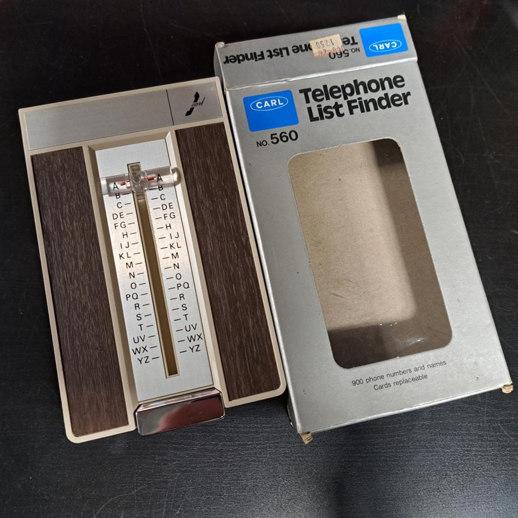 Vintage CARL Telefoonlijst Vinder No. 560 - Retro Adresboek, Ophalen of Verzenden, Zo goed als nieuw