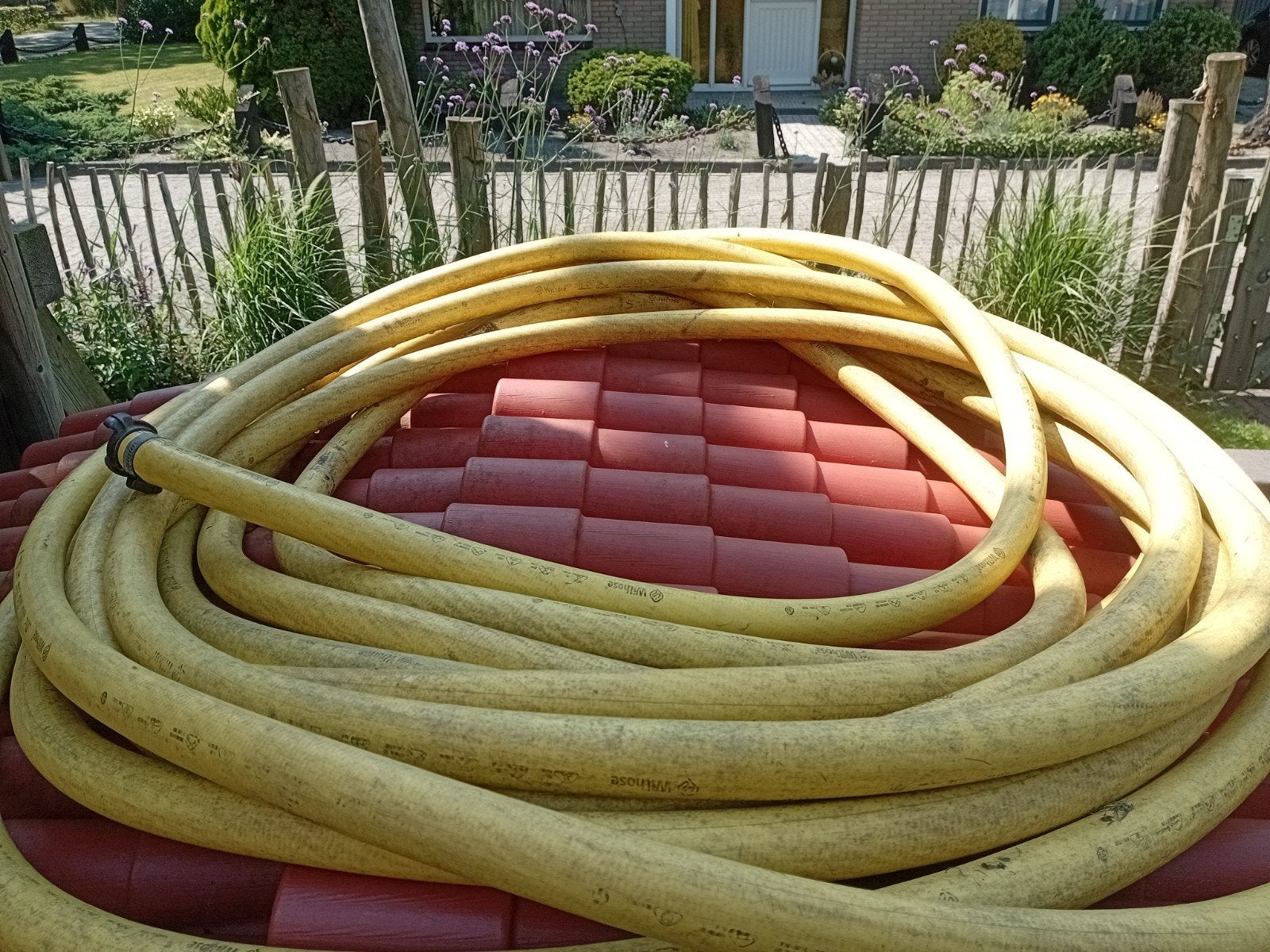 23 meter tuinslang, waterslang 32mm dik., Ophalen, Gebruikt, Tuinslang