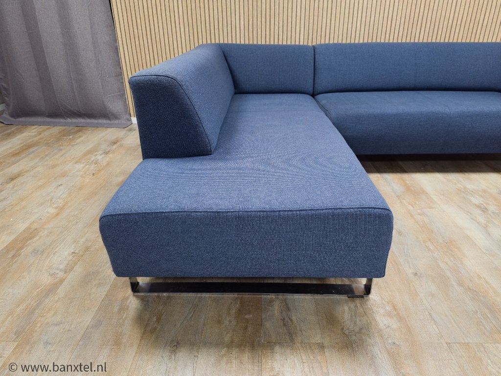 Zeer Mooi Donker Blauwe Hoekbank van MONTEL !!!, Info@banxtel.nl, Gebruikt, Hoekbank, Ophalen of Verzenden