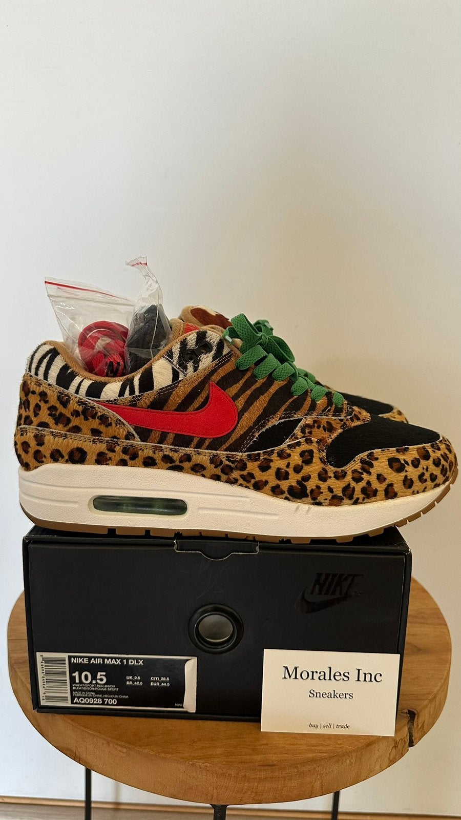 Nike Air Max 1 Atmos Animal Pack 2.0 (2018) EU 44.5, Ophalen of Verzenden, Overige kleuren