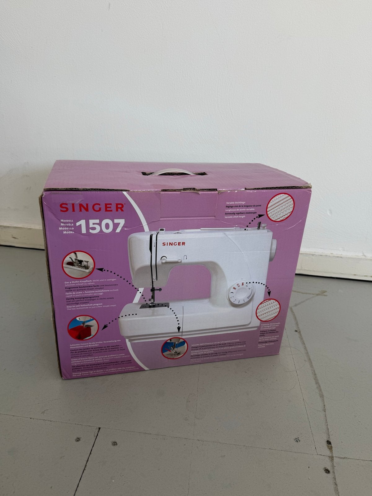Singer Naaimachine Model 1507 - Gebruikt, Werkt Perfect, Ophalen of Verzenden, Gebruikt, Naaimachine, Singer