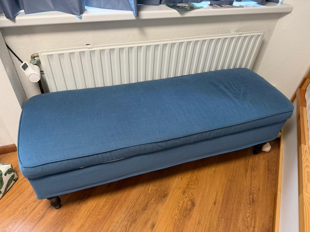 IKEA Stocksund opbergbankje - Zo goed als nieuw, Huis en Inrichting, Banken | Bankstellen, Ophalen, Eenpersoons, Minder dan 75 cm