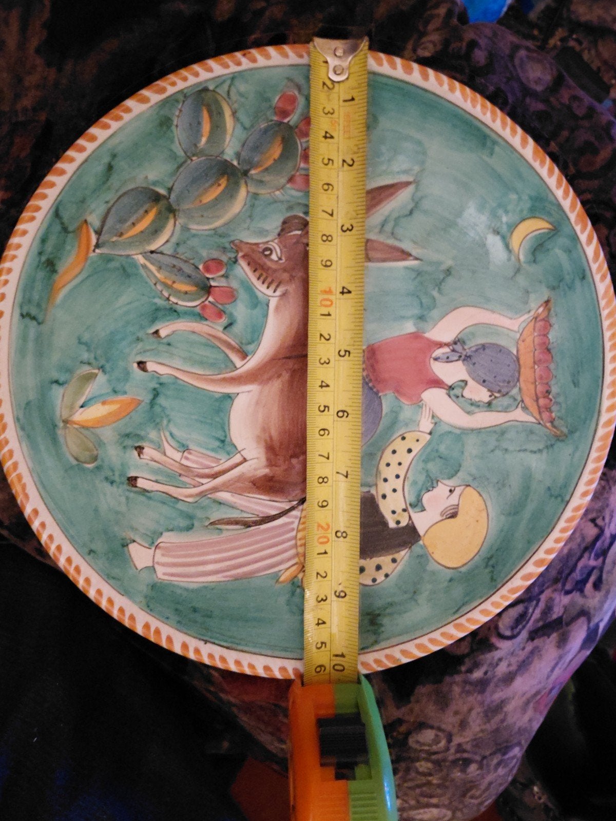 Oud Keramiek Bord Italy Vistrarosa - 27 cm, Ophalen of Verzenden