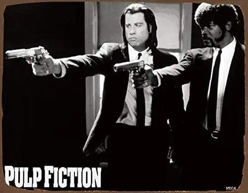 Vintage metalen bordje Pulp Fiction (30x20cm), Verzamelen, Ophalen of Verzenden, Nieuw