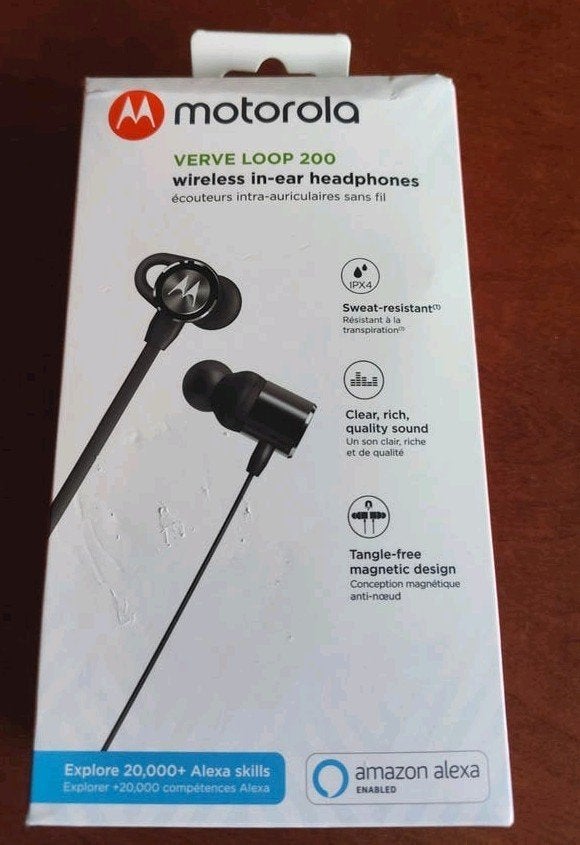 Motorola Verve Loop 200 Draadloze In-ear Hoofdtelefoon Zwart, Ophalen, In-ear, Nieuw, Draadloos