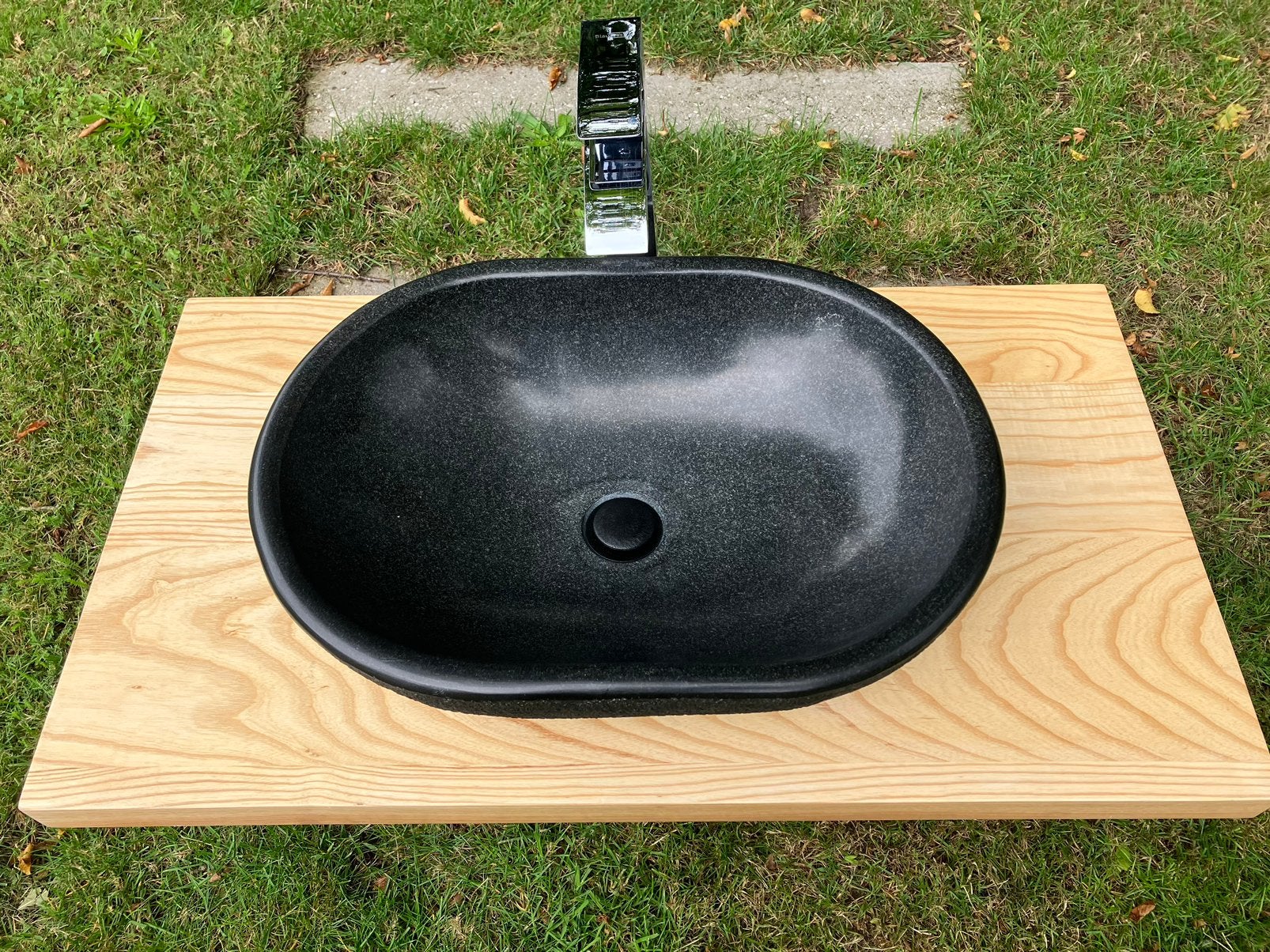 Wastafel natuurstenen waskom badmeubel meubel badkamer WC, Ophalen, Gebruikt, 50 tot 100 cm, Minder dan 100 cm