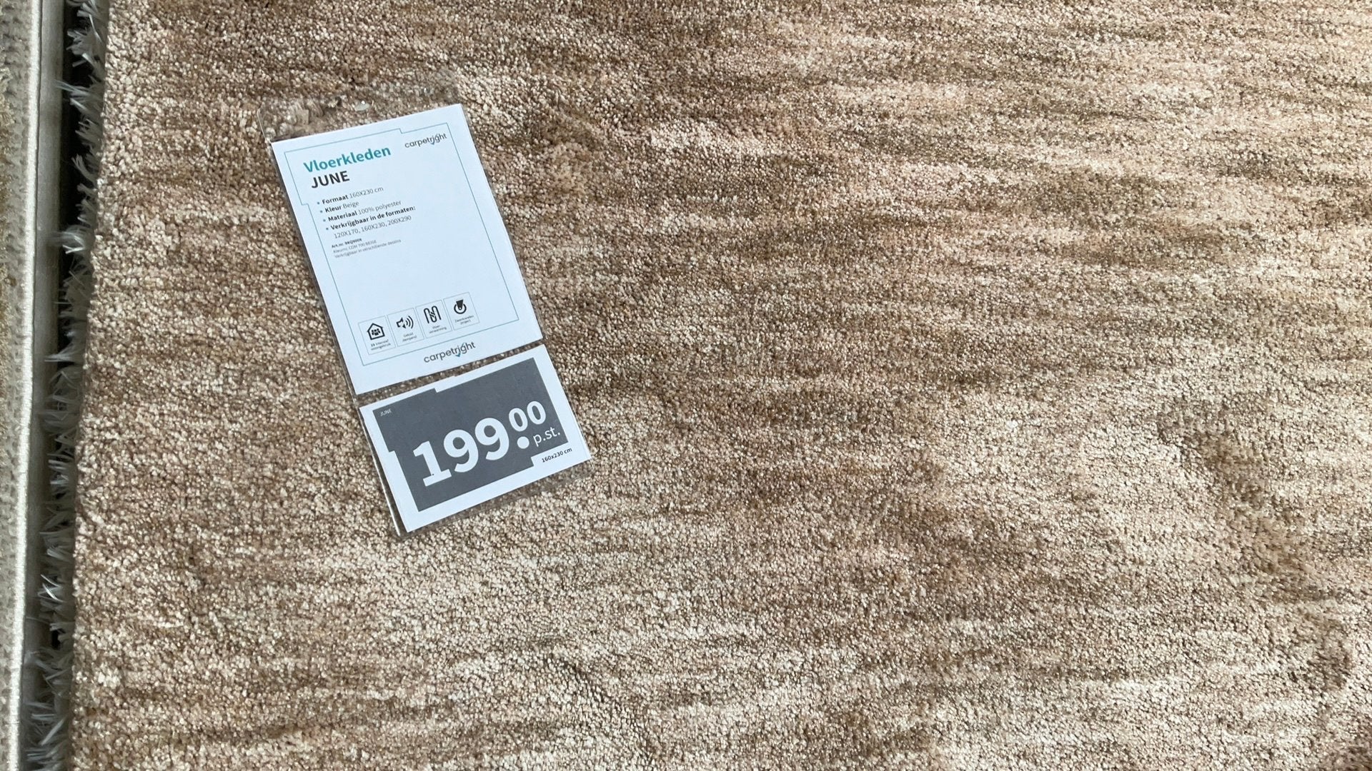 Nieuw Carpetright June vloerkleed 1.60 m bij 2.30 m, Ophalen, Bruin, 150 tot 200 cm, Rechthoekig
