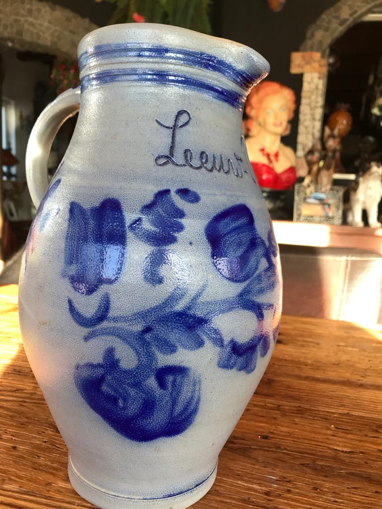 Vintage Grote Leeuw Bier Kruik - Aardewerk, Antiek en Kunst, Antiek | Keramiek en Aardewerk, Ophalen of Verzenden
