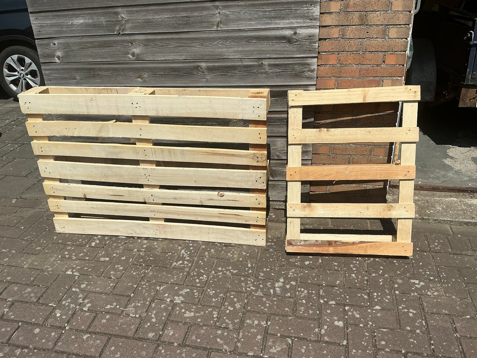 Houten Pallets - Ideaal voor meubels of decoratie, Doe-het-zelf en Verbouw, Hout en Planken, Ophalen, Gebruikt, 50 mm of meer