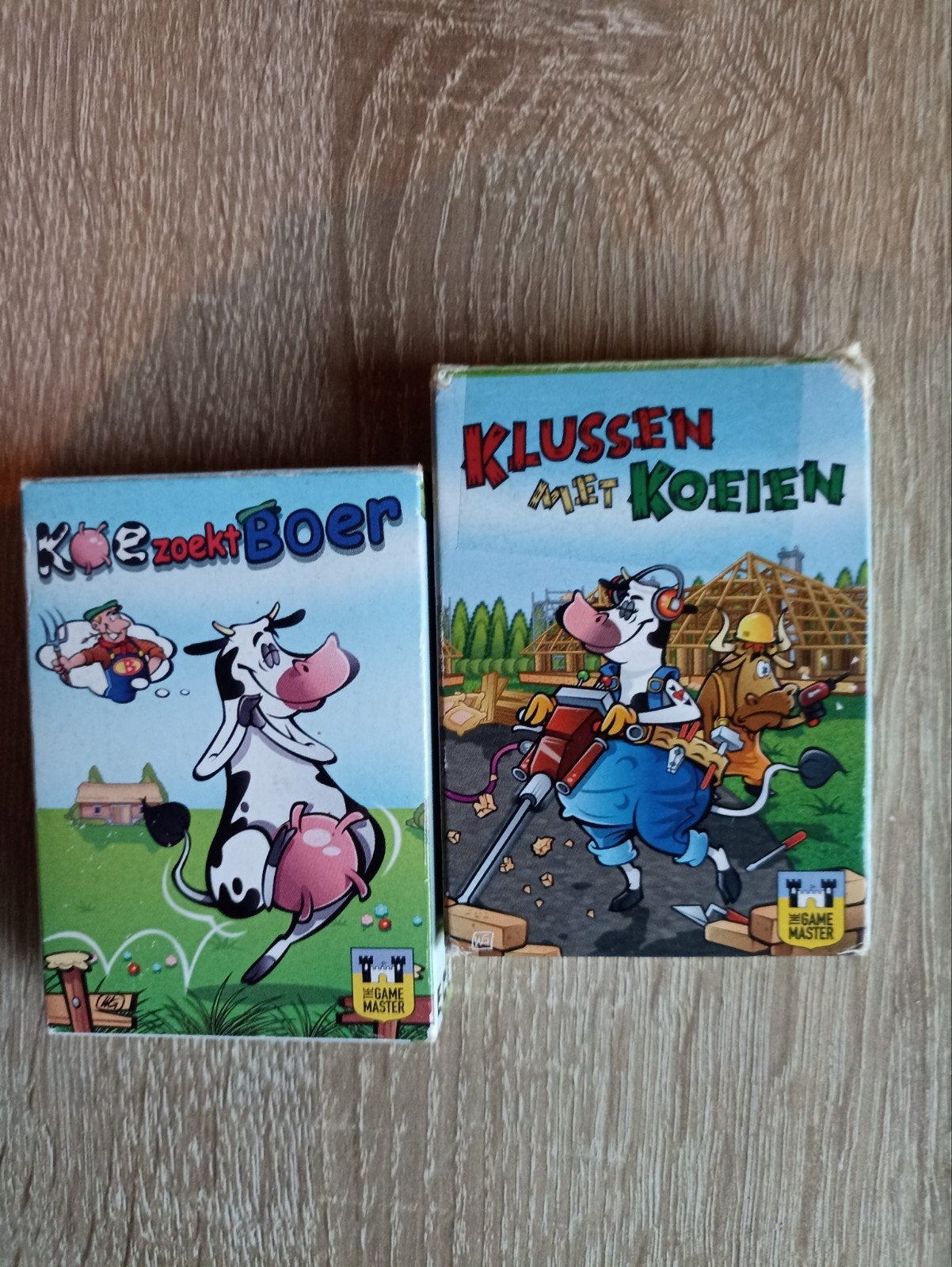 kaartspellen, koe zoekt boer en klussen met koeien, Ophalen of Verzenden